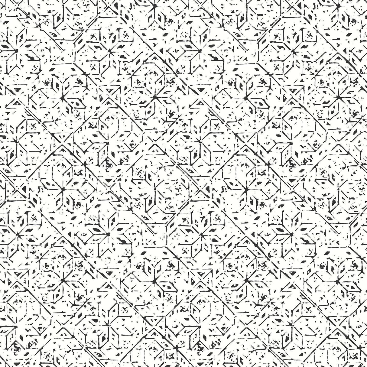 Galerie Tangier Tile Black Wallpaper