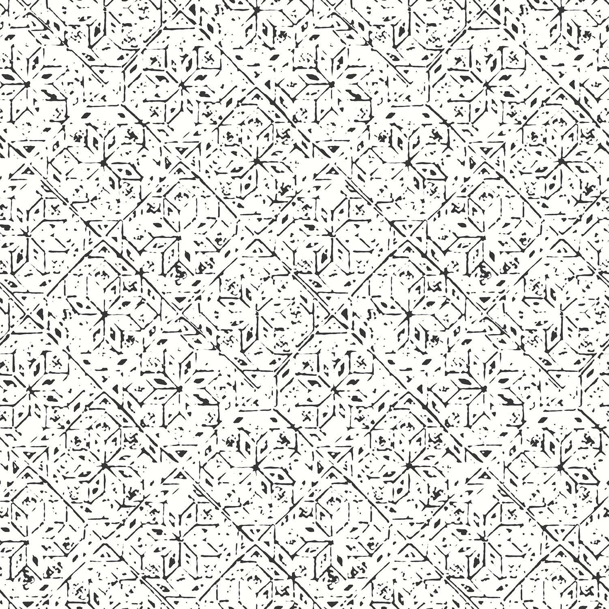 Galerie Tangier Tile Black Wallpaper