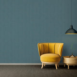 Galerie Hessian Effect Texture Blue Wallpaper
