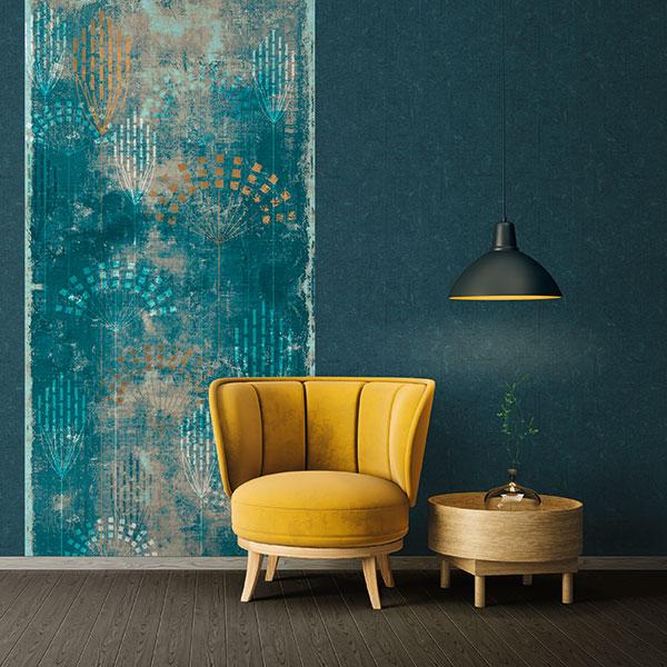 Galerie Abstract Mural Blue Wallpaper