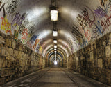 Galerie Tunnel Silver Grey Wallpaper