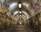 Galerie Tunnel Silver Grey Wallpaper