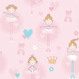 Galerie Ballerinas Pink Wallpaper