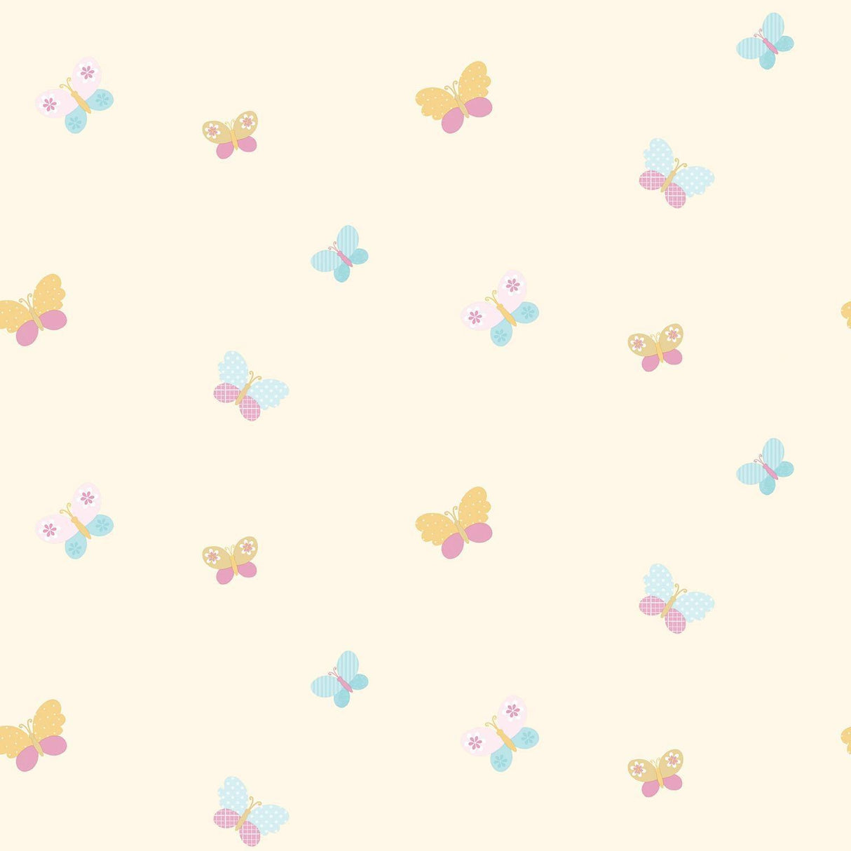Galerie Butterflies Cream Wallpaper
