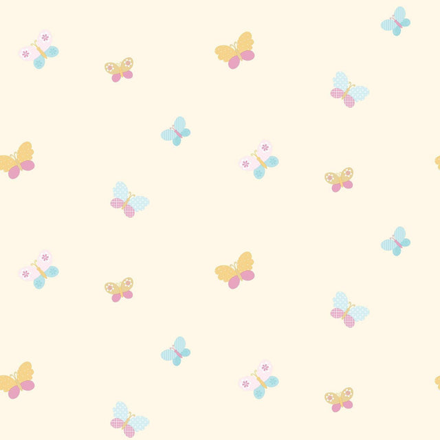 Galerie Butterflies Cream Wallpaper
