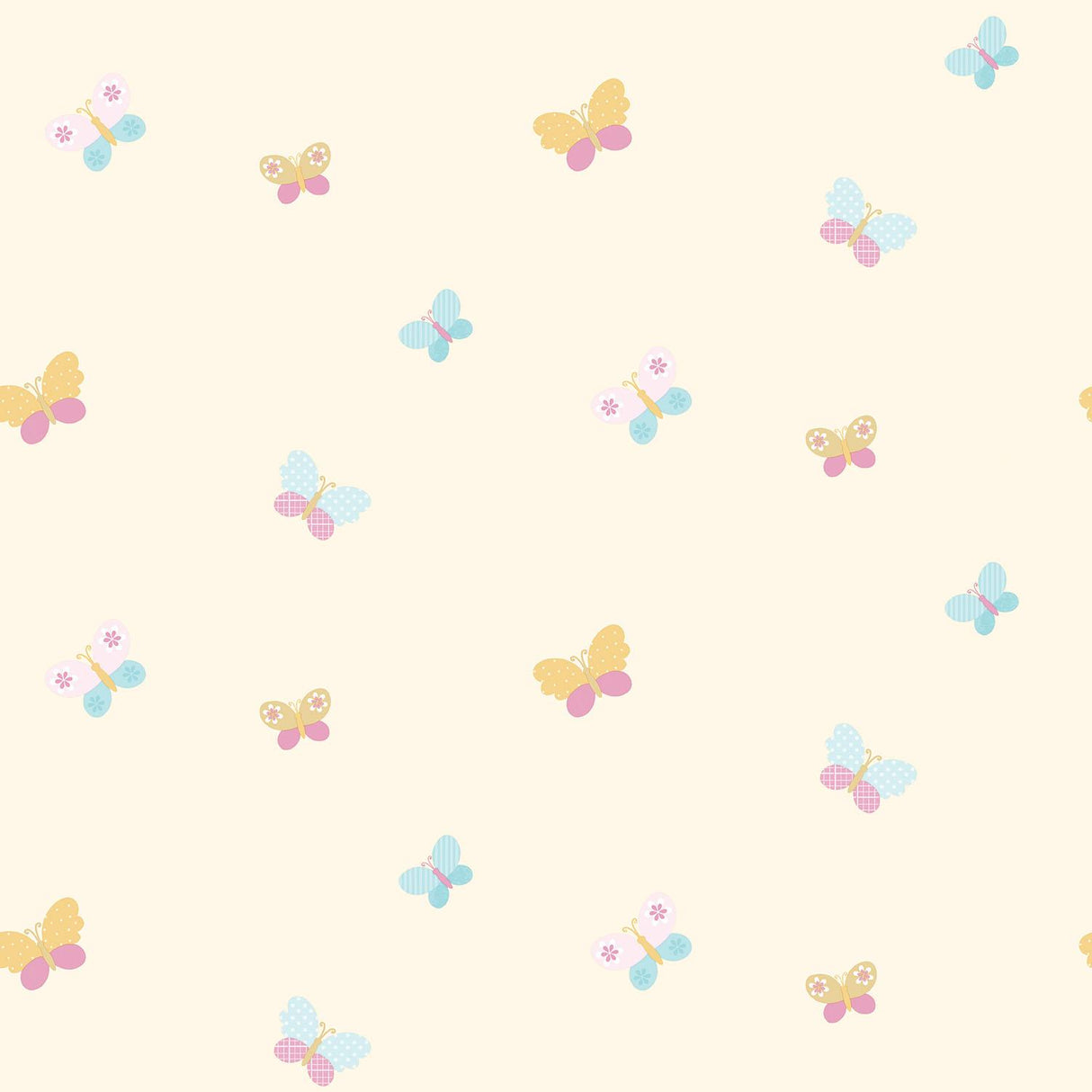 Galerie Butterflies Cream Wallpaper