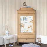 Galerie Washed Striped Beige Wallpaper