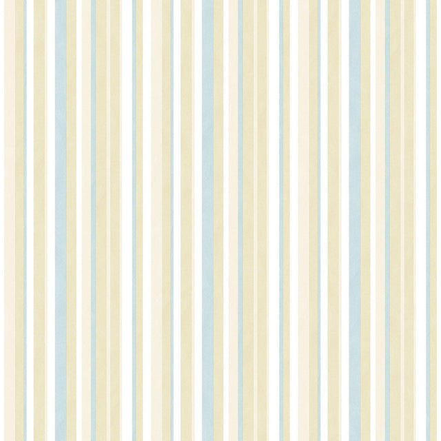Galerie Washed Striped Green Wallpaper