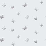 Galerie Butterflies Silver Grey Wallpaper