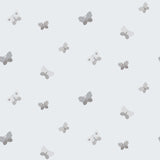 Galerie Butterflies Silver Grey Wallpaper