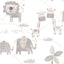 Galerie Jungle Friends Silver Grey Wallpaper