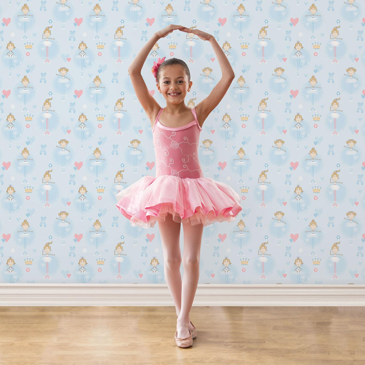 Galerie Ballerinas Blue Wallpaper