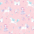 Galerie Unicorns and Princesses Pink Wallpaper