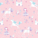 Galerie Unicorns and Princesses Pink Wallpaper