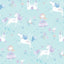Galerie Unicorns and Princesses Blue Wallpaper