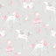 Galerie Unicorns and Princesses Silver Grey Wallpaper