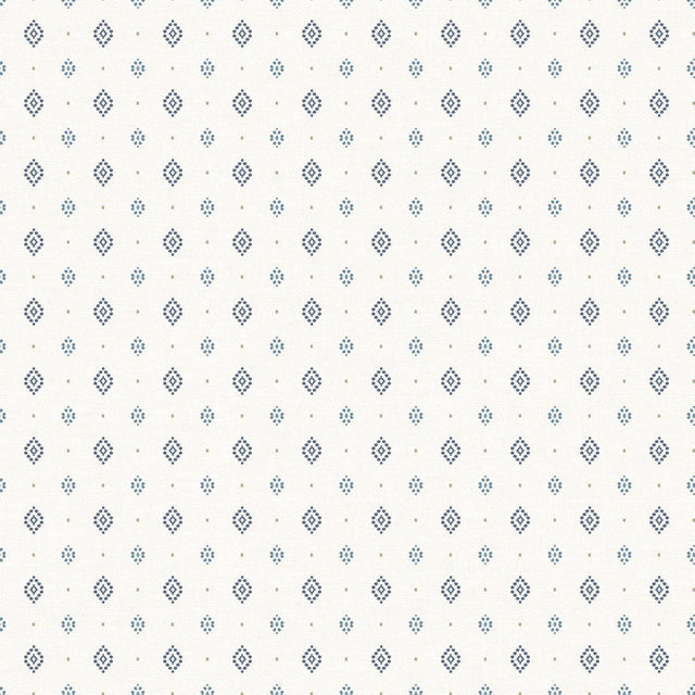 Galerie Diamond Motif Blue Wallpaper