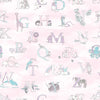 Galerie Alphabet Pink Wallpaper