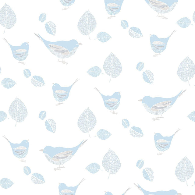 Galerie Pretty Birds Blue Wallpaper