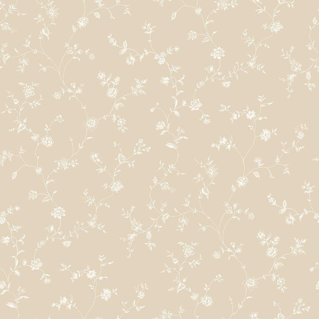 Galerie Floral Trail Cream Wallpaper