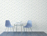 Galerie Small Floral Trail Blue Wallpaper