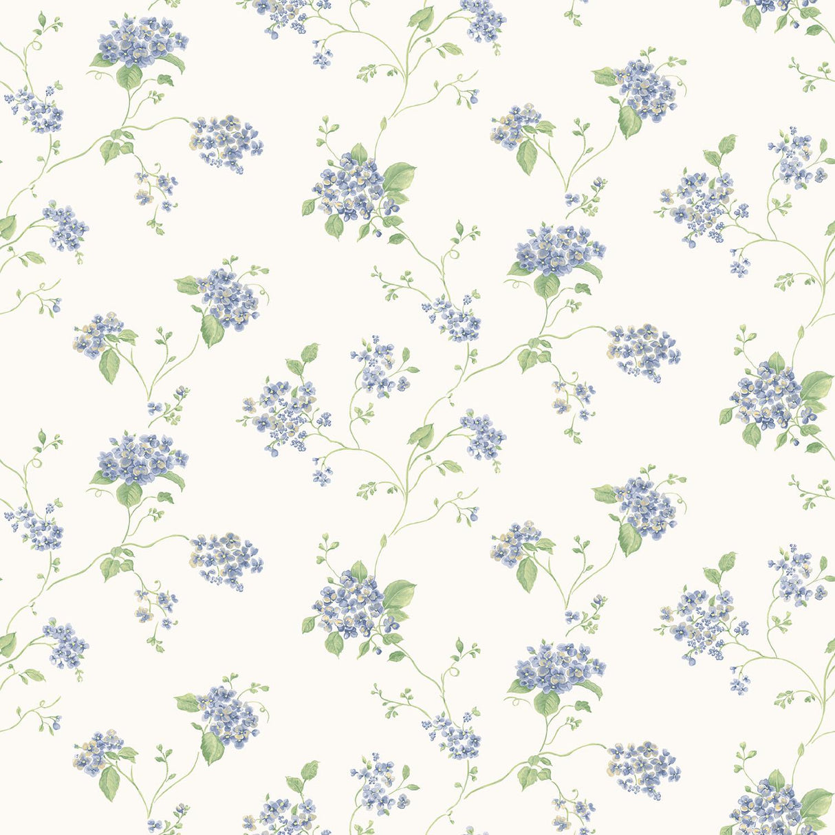 Galerie Small Floral Trail Blue Wallpaper