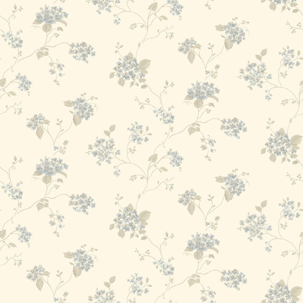 Galerie Hydrangea Trail Cream Wallpaper