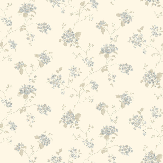 Galerie Hydrangea Trail Cream Wallpaper