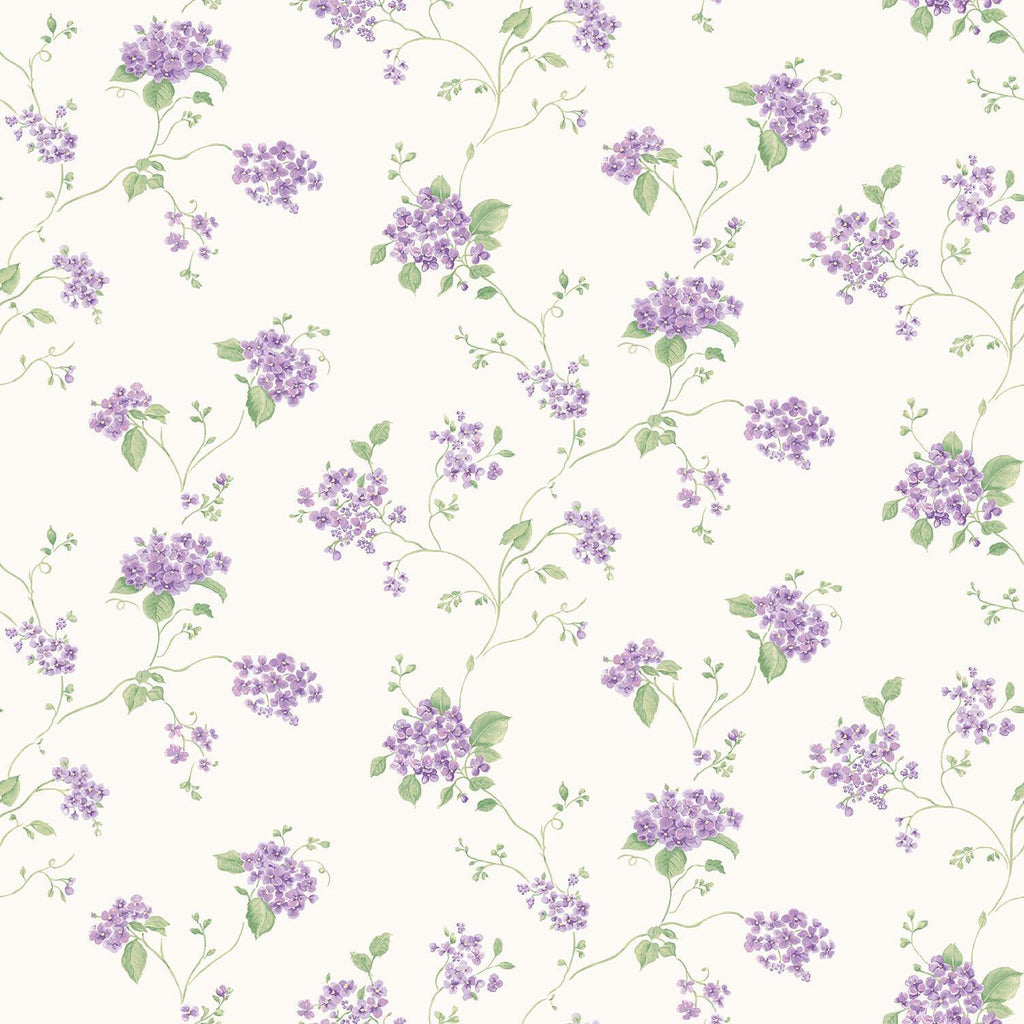 Galerie Hydrangea Trail Purple Lilac Wallpaper