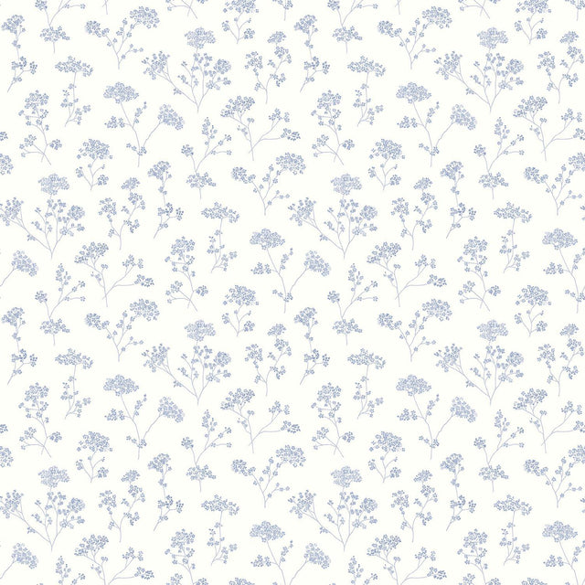 Galerie Cow Parsley Blue Wallpaper