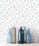 Galerie Cow Parsley Blue Wallpaper