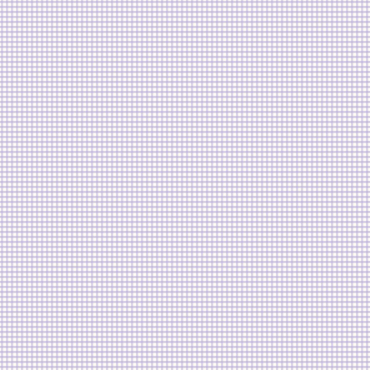Galerie Small Gingham Plaid Purple Lilac Wallpaper