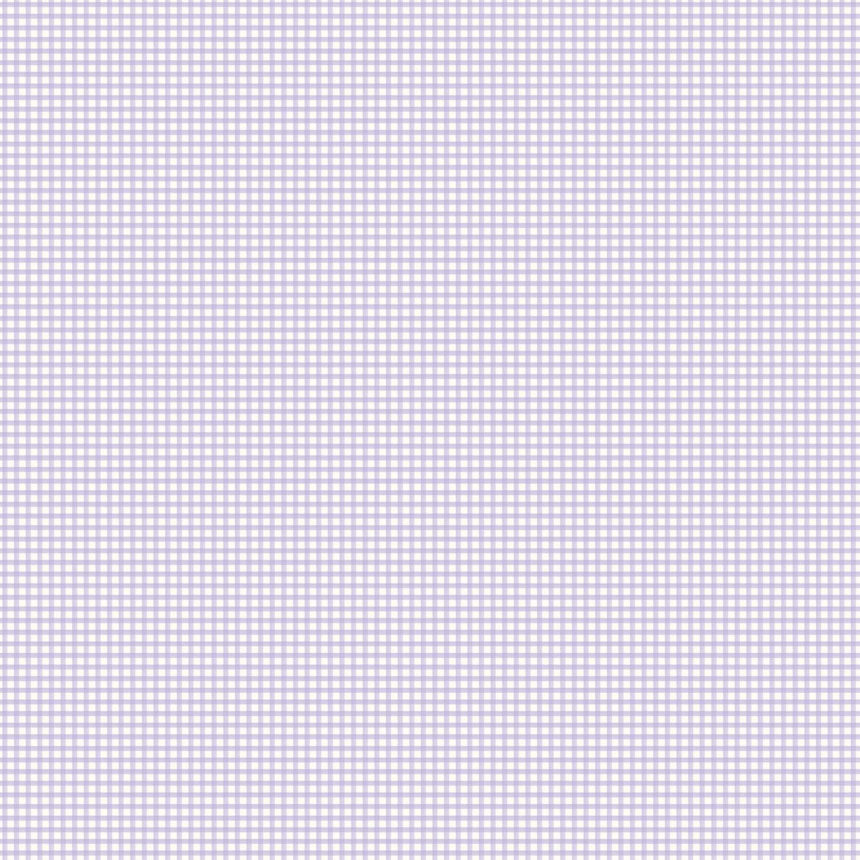 Galerie Small Gingham Plaid Purple Lilac Wallpaper