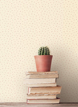 Galerie Small Leaf Toss Cream Wallpaper