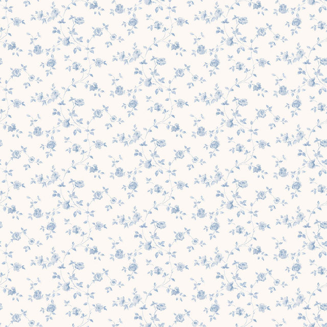 Galerie Small Rose Trail Blue Wallpaper