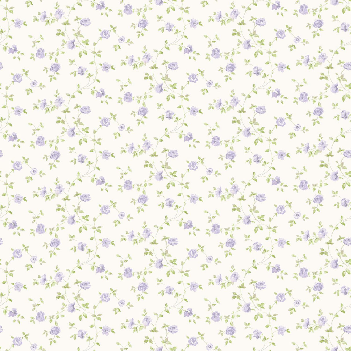 Galerie Small Rose Trail Purple Lilac Wallpaper