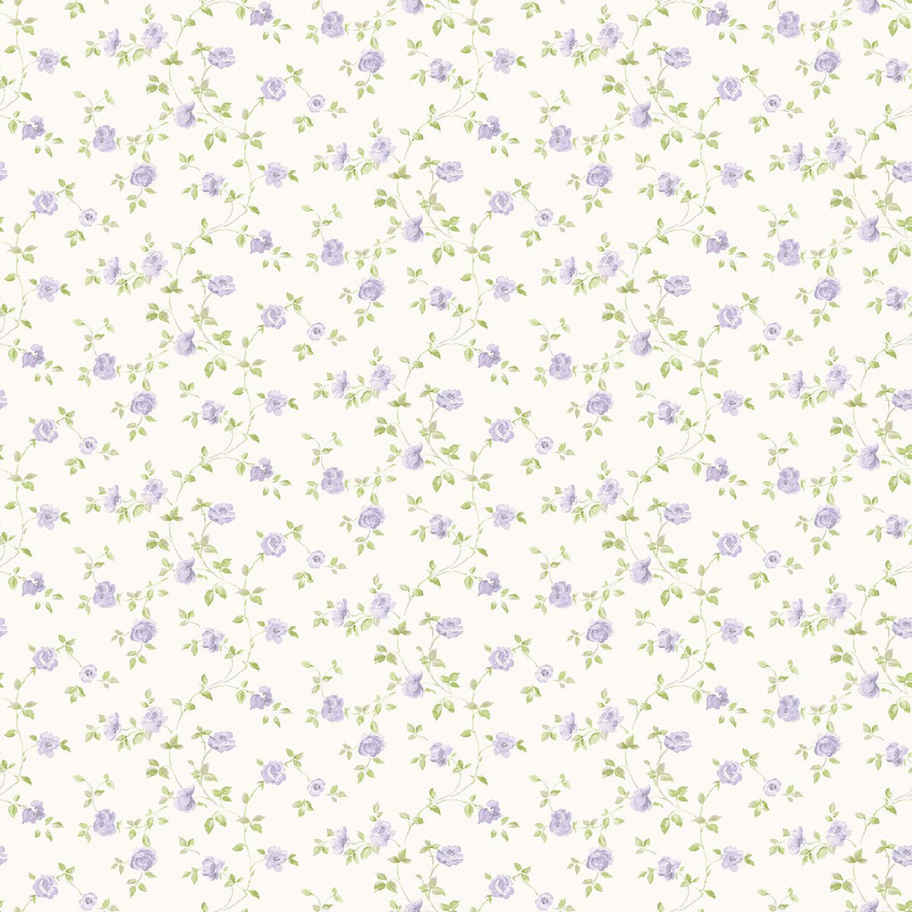 Galerie Small Rose Trail Purple Lilac Wallpaper