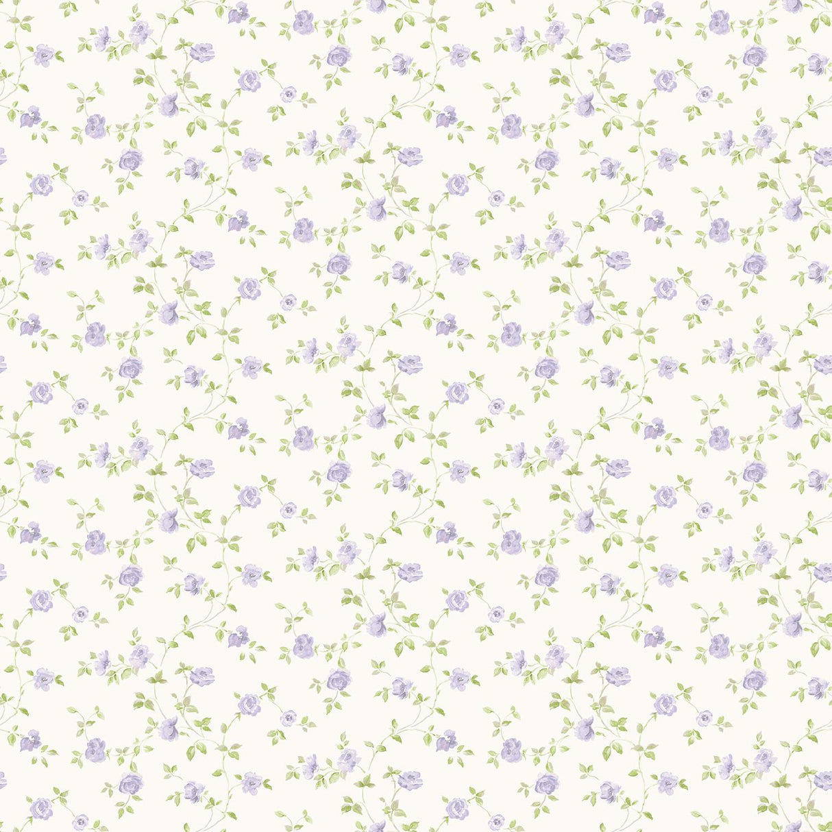 Galerie Small Rose Trail Purple Lilac Wallpaper