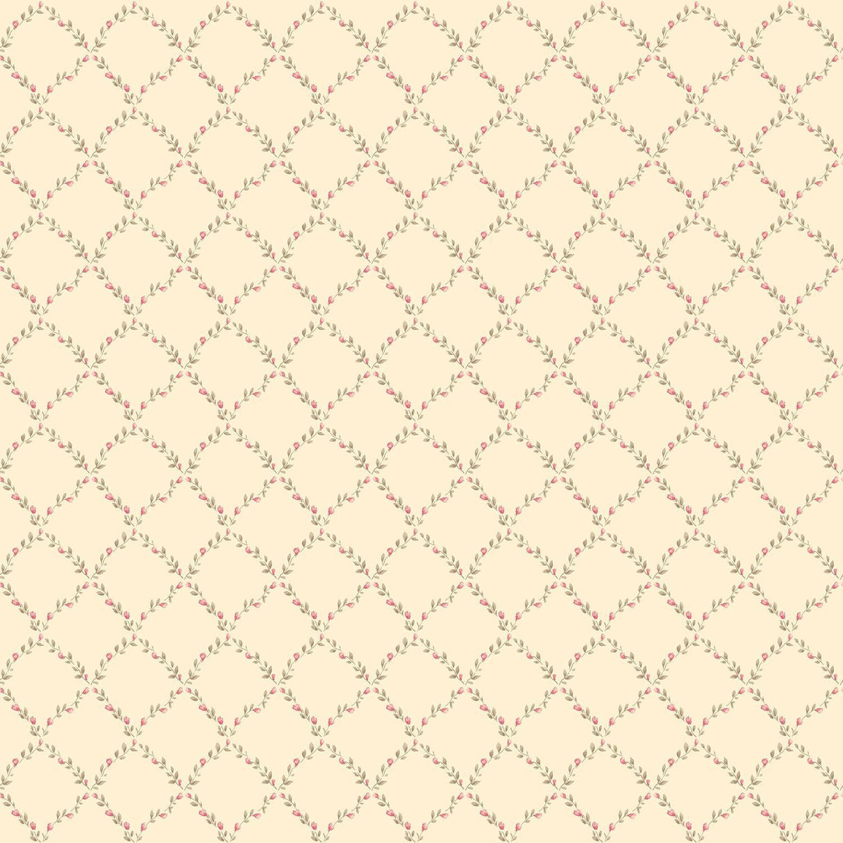 Galerie Small Rose Trail Cream Wallpaper
