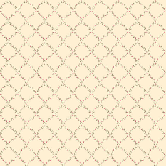 Galerie Small Rose Trail Cream Wallpaper