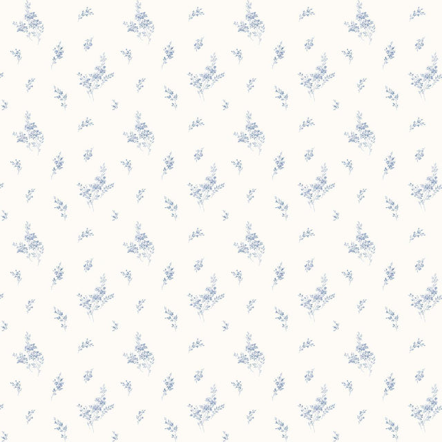 Galerie Small Floral Sprig Blue Wallpaper
