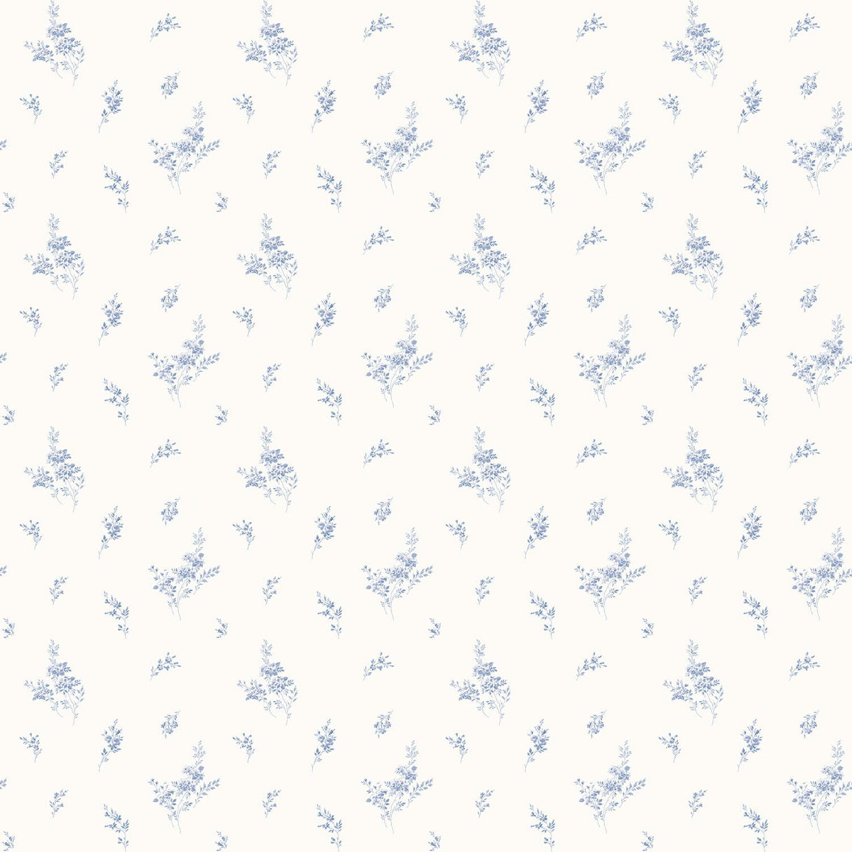 Galerie Small Floral Sprig Blue Wallpaper