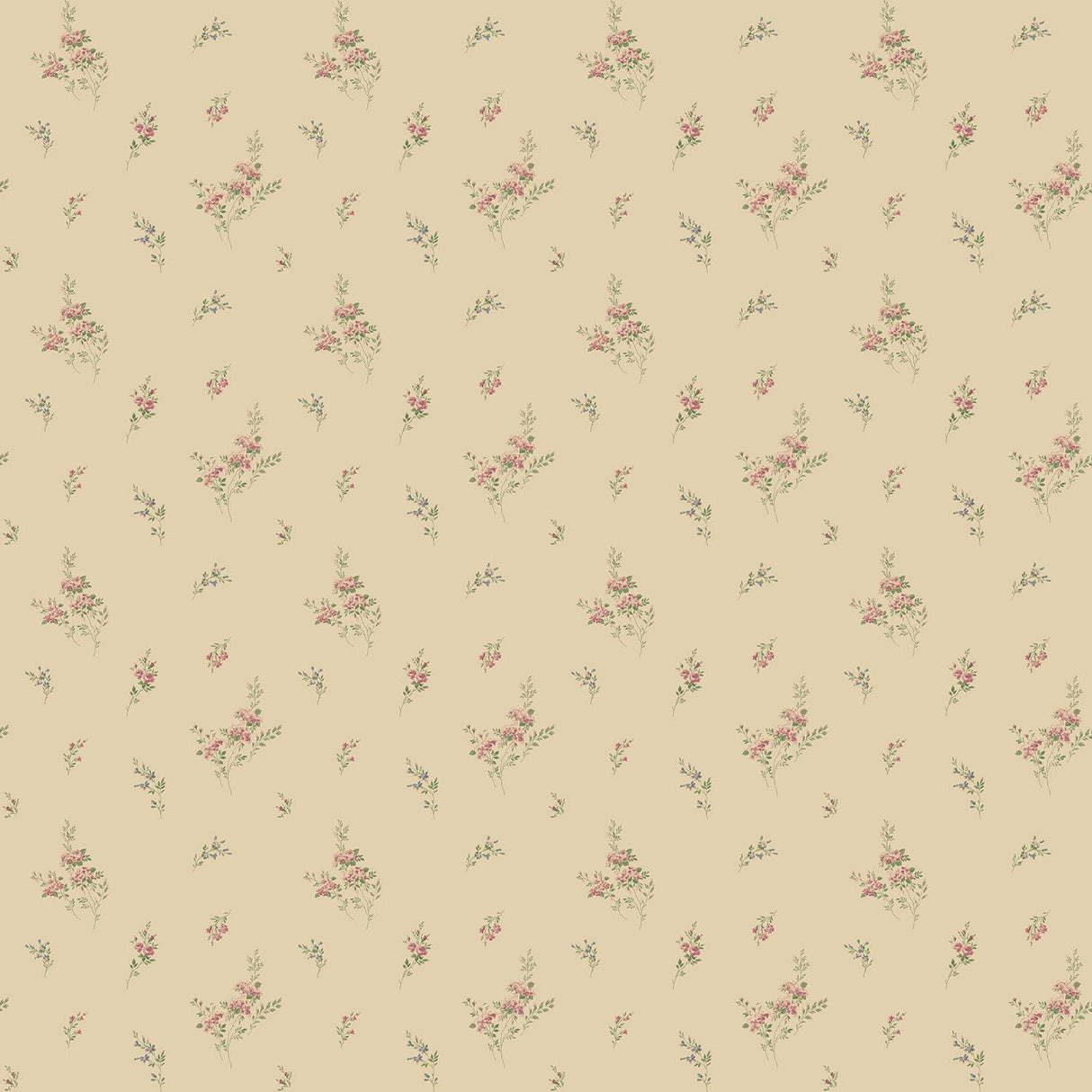 Galerie Small Floral Sprig Cream Wallpaper