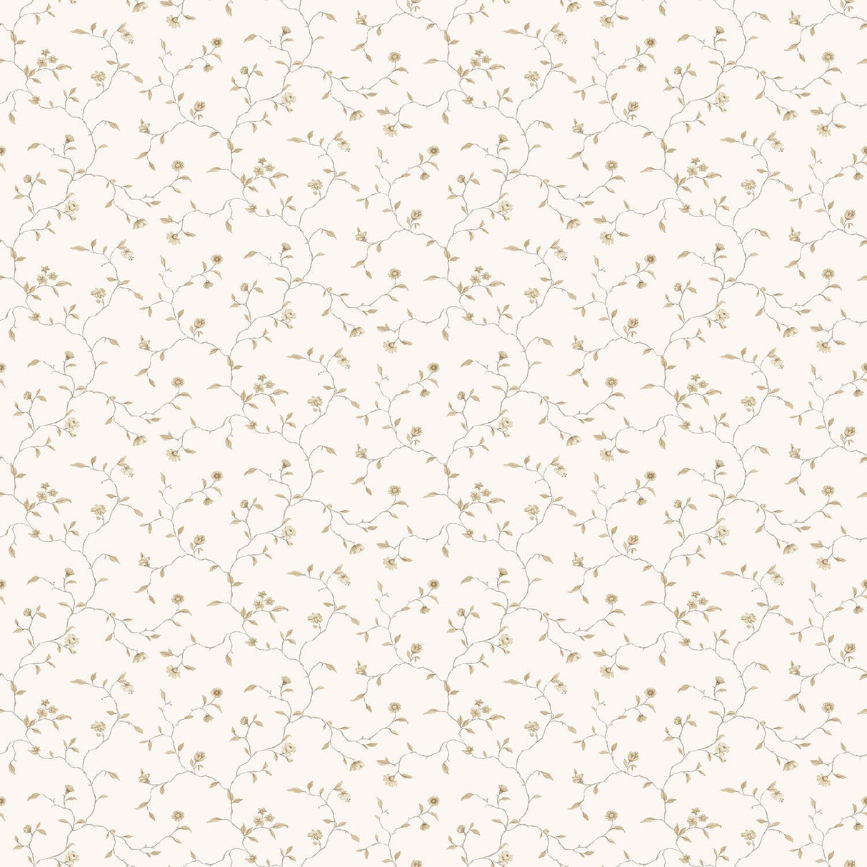 Galerie Small Floral Trail White Wallpaper