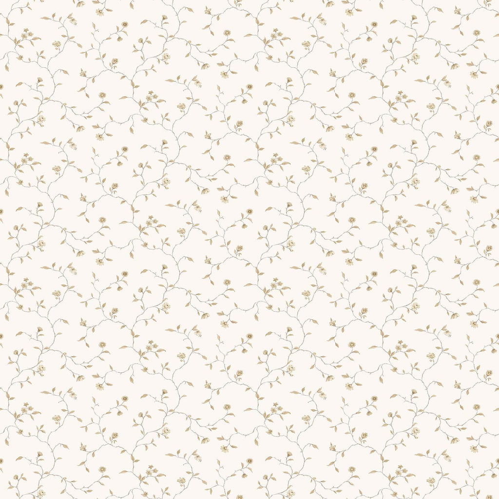 Galerie Small Floral Trail White Wallpaper