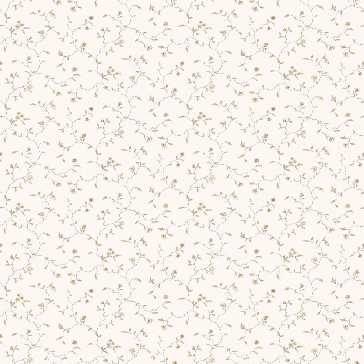 Galerie Small Floral Trail White Wallpaper