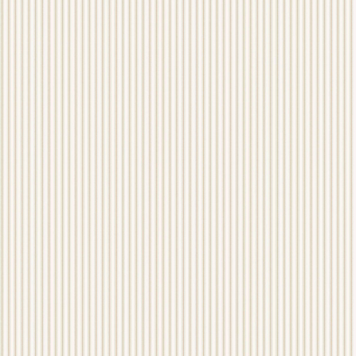 Galerie Ticking Stripe Cream Wallpaper
