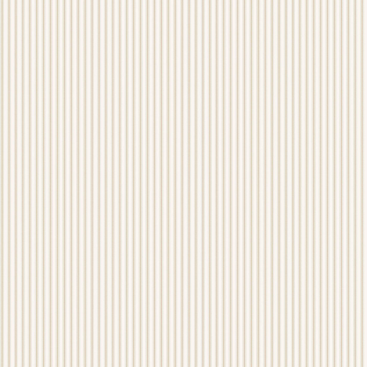 Galerie Ticking Stripe Cream Wallpaper
