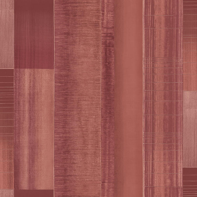 Galerie Agen Stripe Red Wallpaper