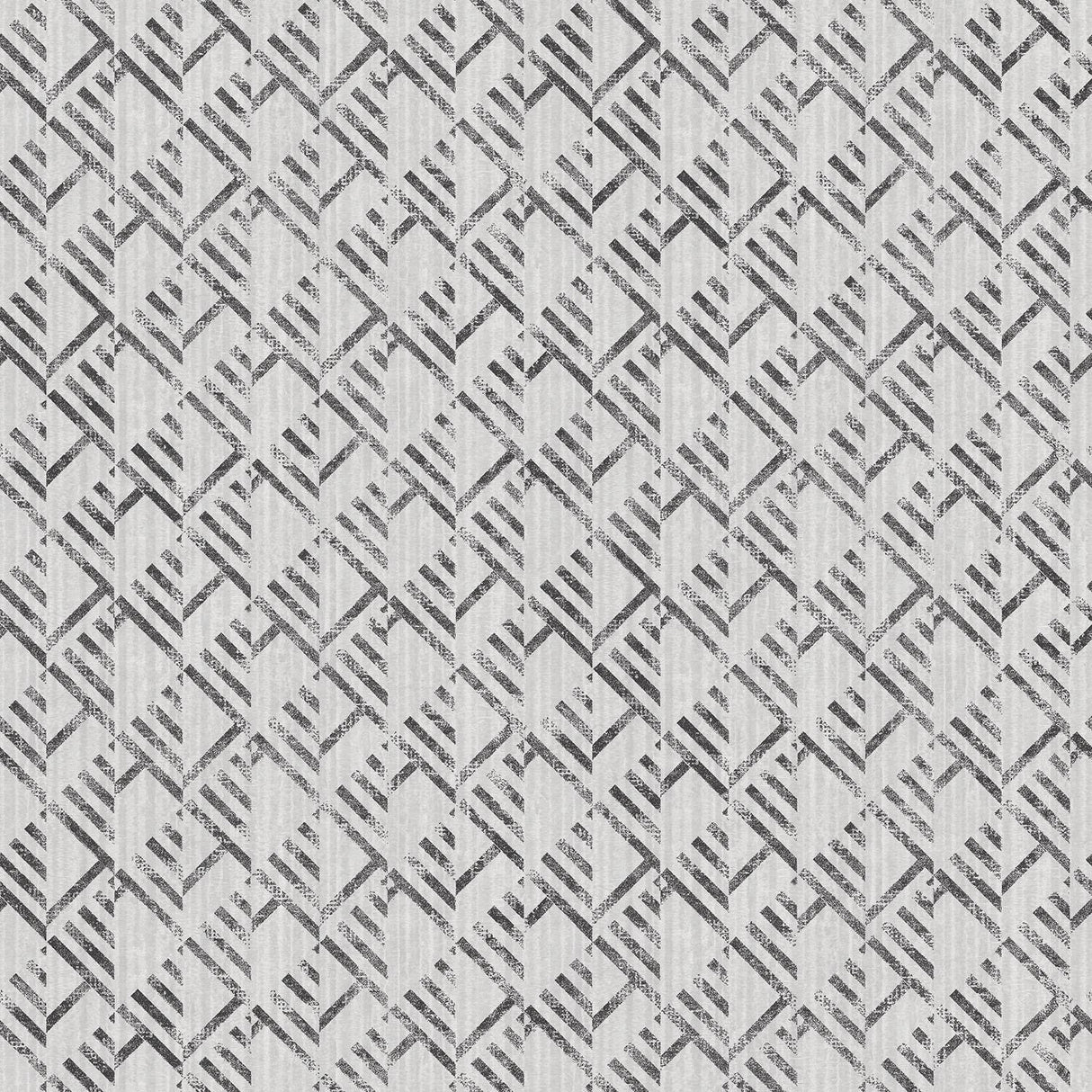 Galerie Block Flock Silver Grey Wallpaper